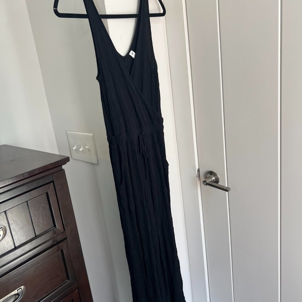 BP. Black Wide Leg Rib Jumpsuit Size XS - Picture 8 of 8